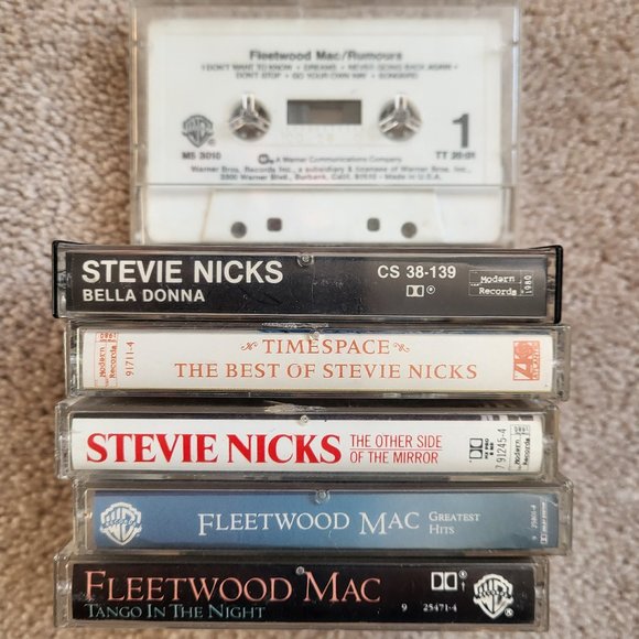 Media Stevie Nicks Fleetwood Mac Cassette Bundle Of 6 Tapes Poshmark